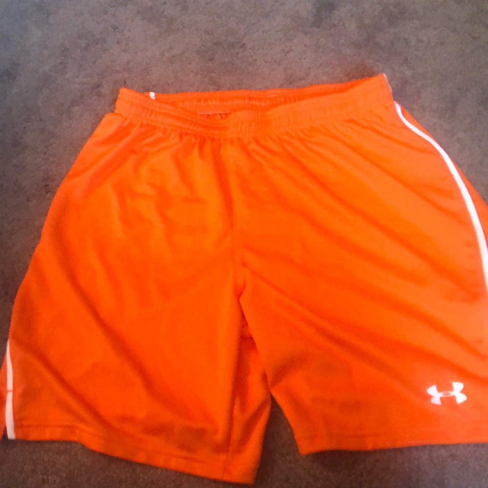 Orange armor shorts